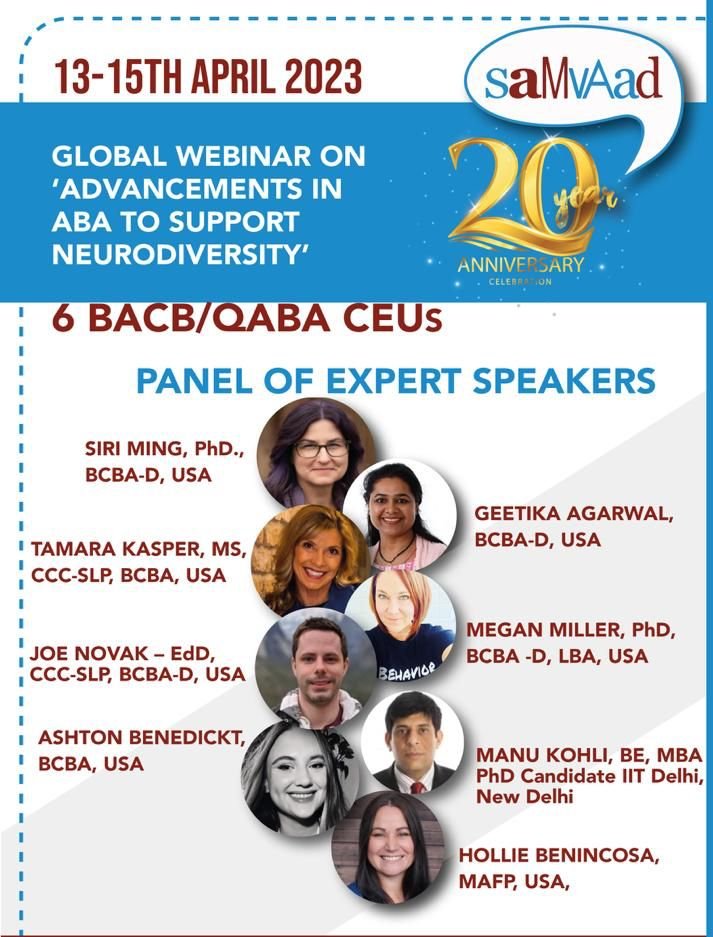 Read more about the article The Global Webinar on “Advancements in ABA to Support Neurodiversity”