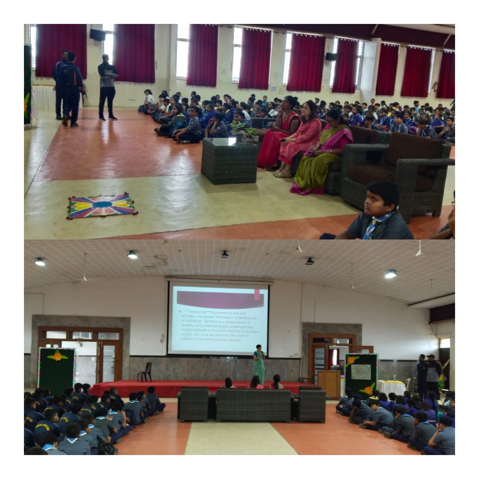 You are currently viewing On “Impact of Deafness in Early Childhood” A talk was given to students of Delhi Public School by Ms.Radhika Poovyya and Ms.Cathy Charles