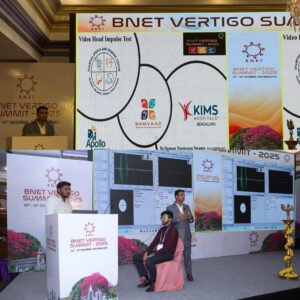 Read more about the article Dr.Suman.N, Associate Professor and Vice Principal, Samvaad Institute gave talk om vHIT and did case discussions at Vertigo Conference conducted by Bangalore Neurology Education Trust (BNET) on 12th December 2025
