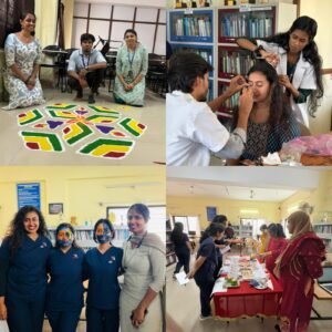 Read more about the article Students of Samvaad Institute along with members of United Student body conducted cultural program from 6th November 2025 to 17th November 2025 like Rangoli, Face painting, Hair style and Make up, cooking without fire both staffs and students took part in various events.