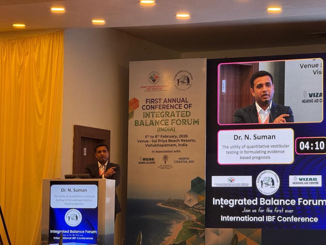 You are currently viewing Dr. Suman, Associate Professor and Vice Principal of Samvaad Institute of Speech and Hearing, delivered keynote at the International Integrated Balance Forum at Vishakapatnam on 8th February 2026